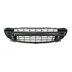 Решетка в передний бампер центр черная euro Peugeot 207