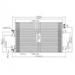 Радиатор кондиционера Dodge Caliber