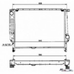 Радиатор охлаждения 325 tds/ 325 tds +ac /touring 325tds/325tds +ac BMW E36