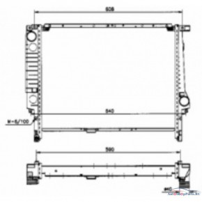 Радиатор охлаждения 325 tds/ 325 tds +ac /touring 325tds/325tds +ac BMW E36
