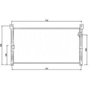 Радиатор кондиционера Toyota RAV4 - 1 поколение
