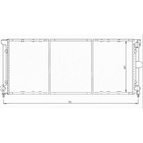 Радиатор охлаждения двигателя Volkswagen Passat B3