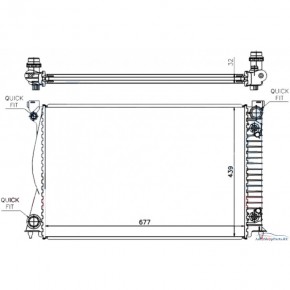 Радиатор охлаждения 2.7tdi/3.0 tdi at Audi A6 C6