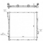 Радиатор охлаждения двигателя 3.0d/3.0/4.4i акпп BMW E53 X5