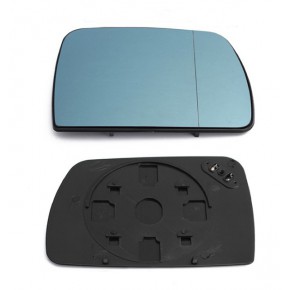 Стекло правого зеркала с подогревом (асферическое) синее BMW E83 X3