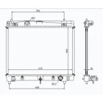 Радиатор охлаждения двигателя акпп euro Toyota Yaris - 2 поколение