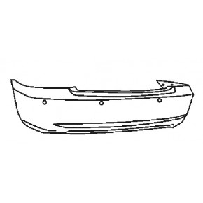 Бампер задний (седан) Hyundai Elantra - 3 поколение