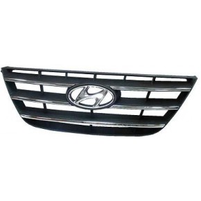 Решетка радиатора хром/черная Hyundai Sonata - 5 поколение NF