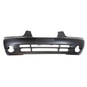 Бампер передний с круглыми отверстиями под птф черный (седан) usa Hyundai Elantra - 3 поколение