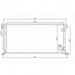 Радиатор кондиционера 1,3 16v/1,6 16v/2,0 16v mкпп/aкпп Mitsubishi Lancer 9