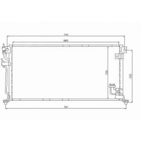 Радиатор кондиционера 1,3 16v/1,6 16v/2,0 16v mкпп/aкпп Mitsubishi Lancer 9