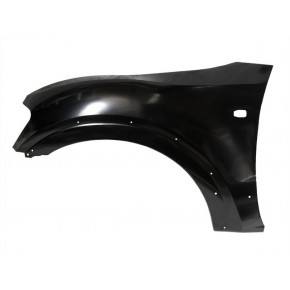 Крыло переднее левое с отверстиями под повторитель под молдинг Mitsubishi Pajero - 3 поколение