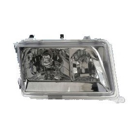 Тюнинг - комплект фар прозрачные хрустальные с led (светодиоды) внутри хром Mercedes W124  E124