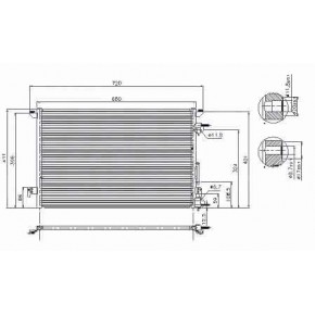 Радиатор кондиционера Opel Vectra С SIGNUM