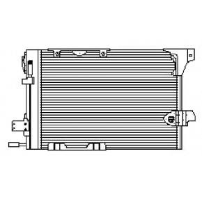 Радиатор кондиционера 1,4 16v/ 1,6 16v/ 1,7td/ 1,8 16v/ 2,0 16v/ 2,0d Opel Astra G