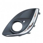 Решетка в передний бампер левая с отверстием под птф Opel Corsa D