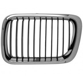 Решетка радиатора левая хром/черная BMW E36