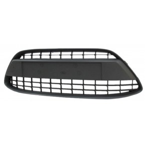 Решетка в передний бампер без отверстий под молдинг Ford Fiesta - 6 поколение