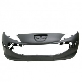 Бампер передний без отверстий под птф Peugeot 207