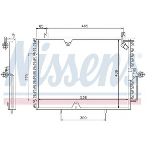 Конденсатор (радиатор) кондиционера Mercedes W124  E124