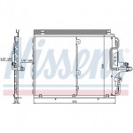 Конденсатор (радиатор) кондиционера Mercedes W124  E124