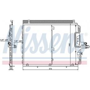 Конденсатор (радиатор) кондиционера Mercedes W124  E124