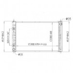 Радиатор охлаждения двигателя 3.5 акпп Nissan Murano - 2 поколение