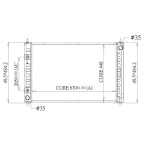Радиатор охлаждения двигателя 3.5 акпп Nissan Murano - 2 поколение