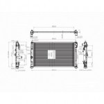 Радиатор охлаждения двигателя 1,8/2,0/2,4 Dodge Caliber