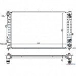Радиатор охлаждения at 2.4/2.5tdi/2.8 Audi A4 B5