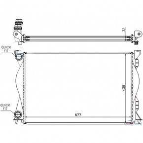 Радиатор охлаждения 2,0 tdi/2,0 tfsi mt +ac Audi A6 C6