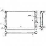 Радиатор охлаждения 1.6/1.8/1.9tdi/2.3 +ac Audi A4 B5
