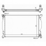 Радиатор охлаждения 2,4 v6 +ас Audi A4 B6