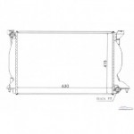 Радиатор охлаждения 2,5 tdi +ас Audi A4 B6
