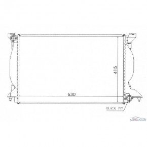 Радиатор охлаждения 2,5 tdi +ас Audi A4 B6