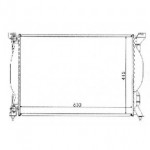 Радиатор охлаждения 1,6/1,8/1,9tdi/2,0/2,0tdi +ас Audi A4 B6