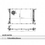 Радиатор охлаждения at 1.8tfsi/2.0tdi/2.0tfsi Audi A4 B8