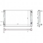 Радиатор охлаждения at 1.6/1.8/1.9tdi Audi A4 B5