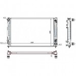 Радиатор охлаждения at 2.4/2.5tdi/2.8 Audi A4 B5