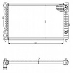 Радиатор охлаждения 1,6e /1,8e /1,9tdi ат 1,8e/1,9tdi ат 632x398x32 Audi A4 B5