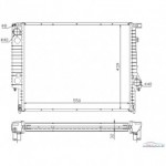 Радиатор охлаждения 316i+-ас/ 318i+-ас/ 320i+ас/ 325i+ас ат BMW E36