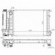 Радиатор охлаждения 518i, 520i, 525i BMW E34