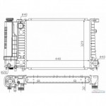 Радиатор охлаждения 518i, 520i, 525i BMW E34