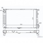 Радиатор охлаждения mt 318 tds BMW E36