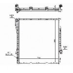 Радиатор охлаждения mt/at 3.0d/4.4/4.6/4.8 BMW E53 X5