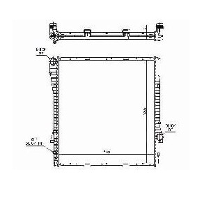 Радиатор охлаждения mt/at 3.0d/4.4/4.6/4.8 BMW E53 X5