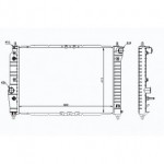 Радиатор охлаждения двигателя 1,2/1,4 +/-a/c aкпп Chevrolet Aveo T200