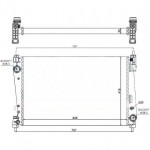 Радиатор охлаждения двигателя 1.3cdti/1.4/1.6/1.6mjtd/1.7cdti/1.9jtd/2.0mjtd Fiat Grande Punto