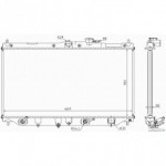 Радиатор охлаждения двигателя 1,8/2,0/2,0i Honda Accord 5 CD