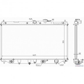 Радиатор охлаждения двигателя 1,8/2,0/2,0i Honda Accord 5 CD